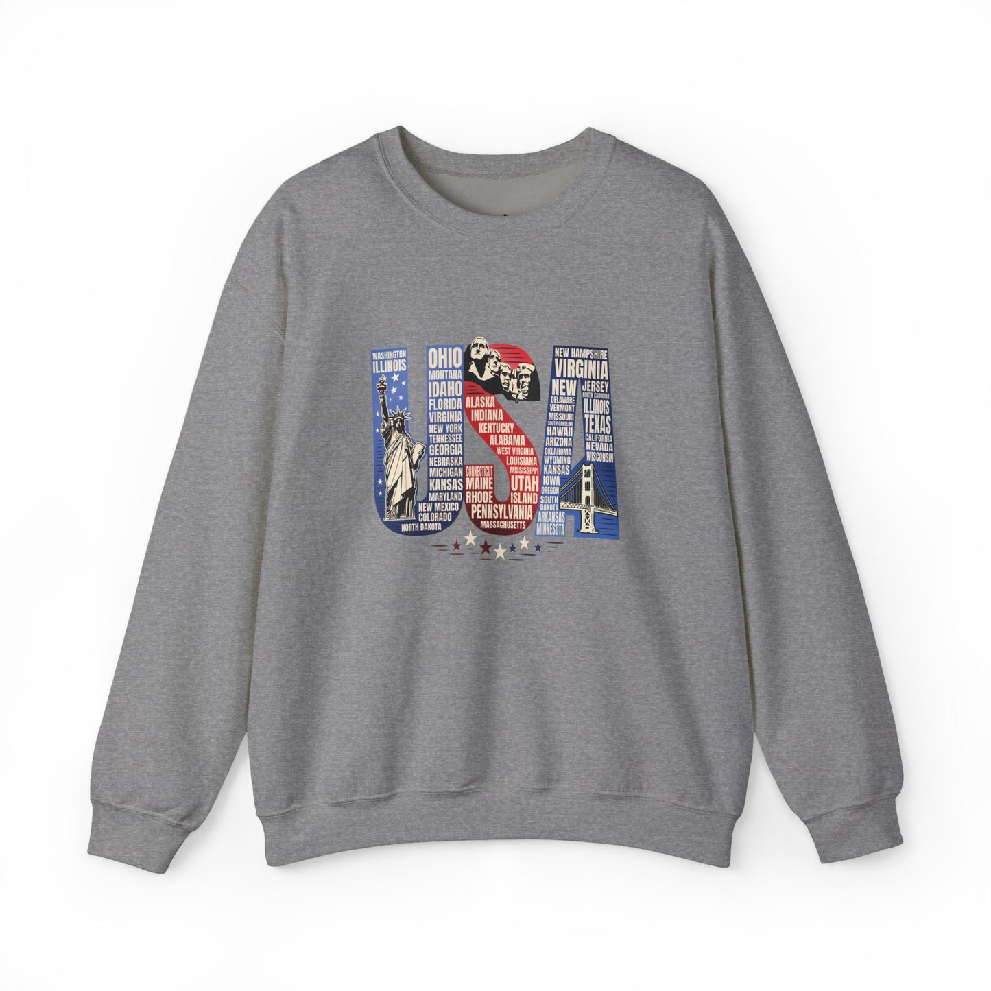 USA States Name Sweatshirt