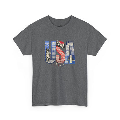 USA States Name T-Shirt