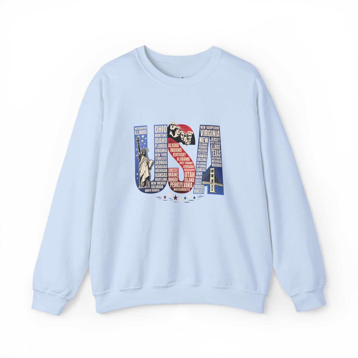 USA States Name Sweatshirt