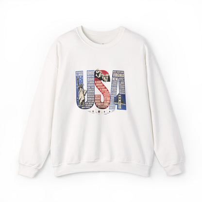 USA States Name Sweatshirt
