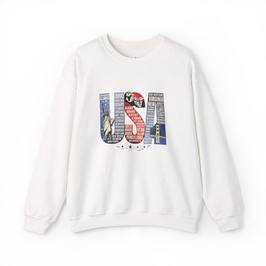 USA States Name Sweatshirt