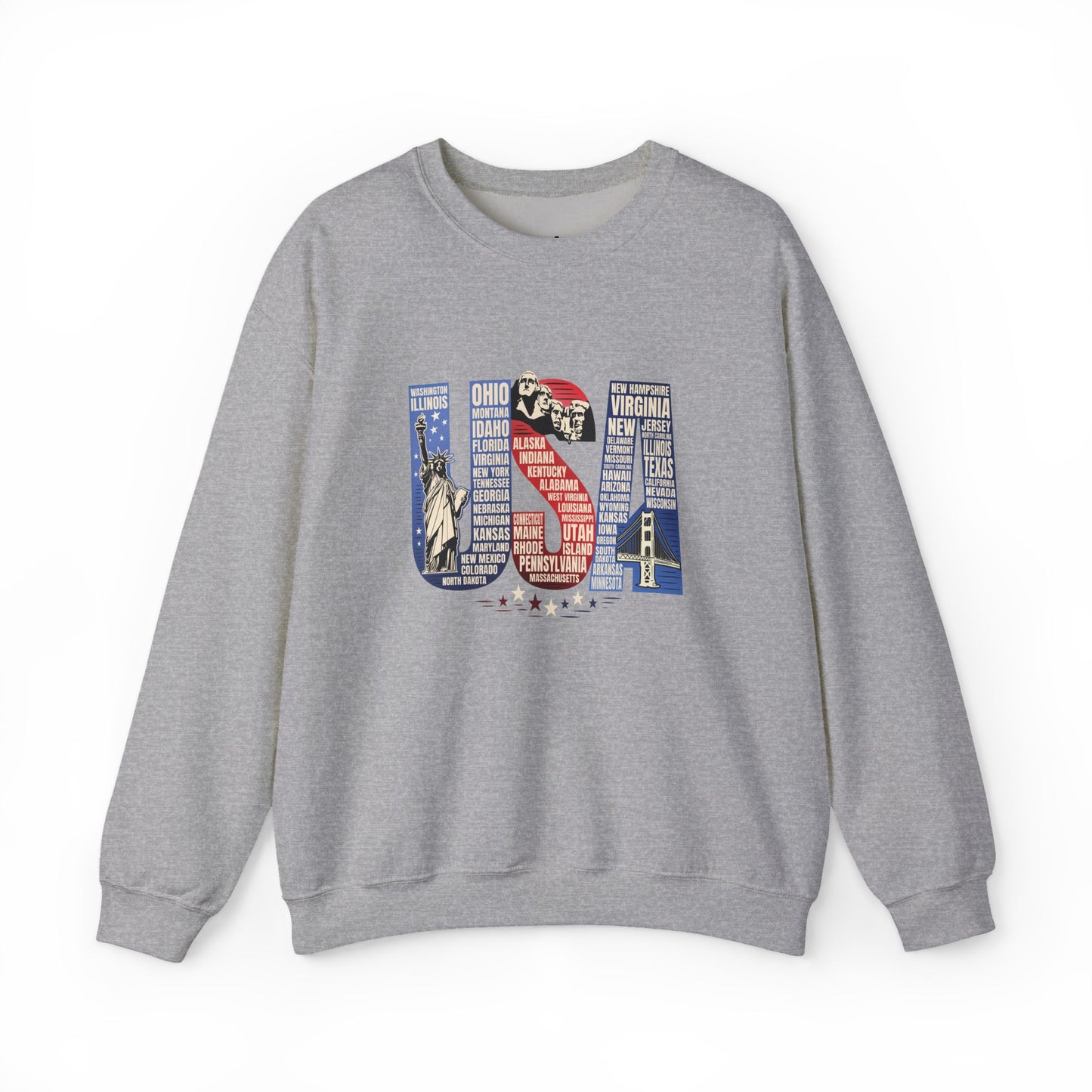 USA States Name Sweatshirt