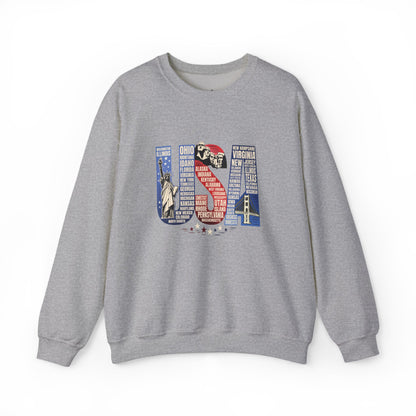 USA States Name Sweatshirt