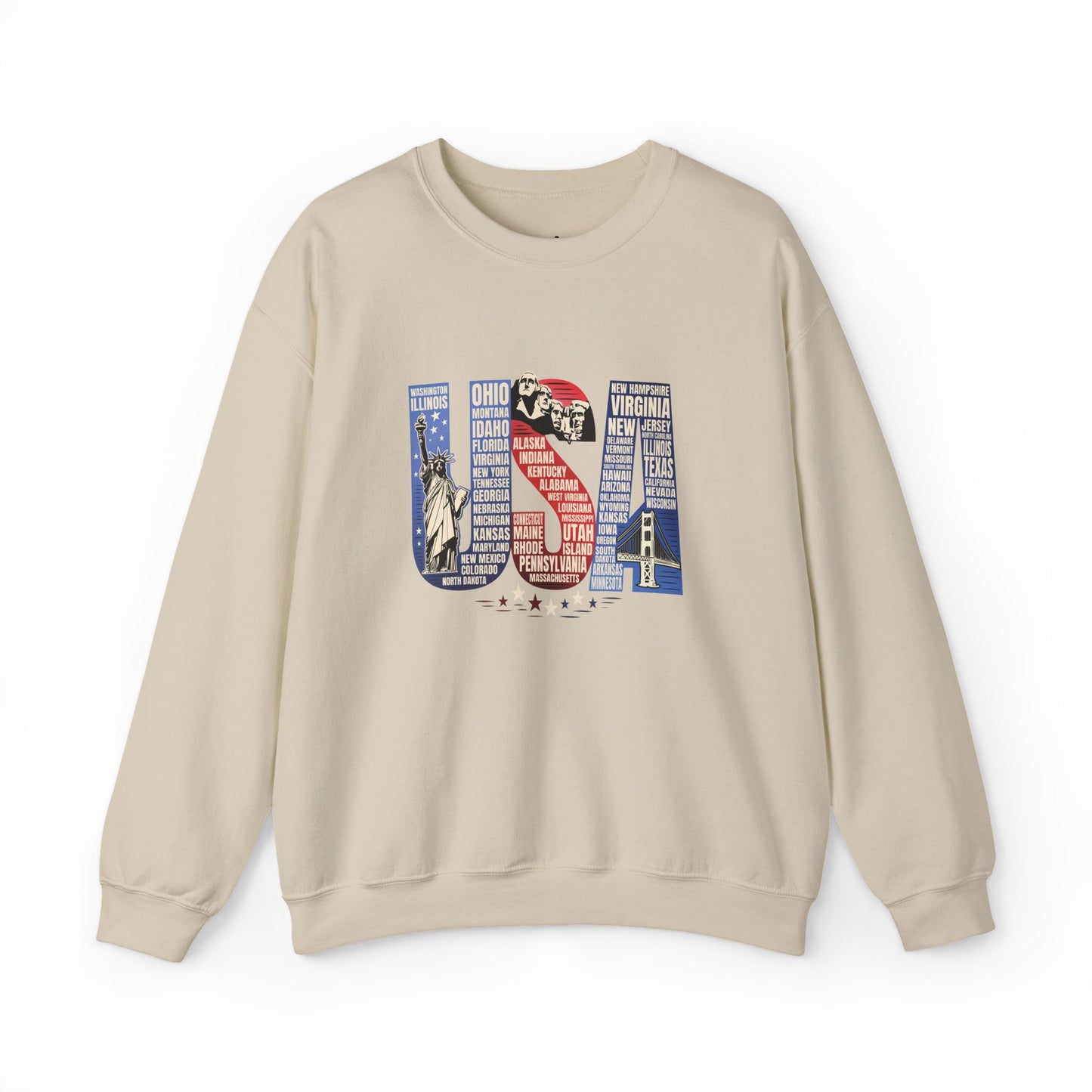 USA States Name Sweatshirt