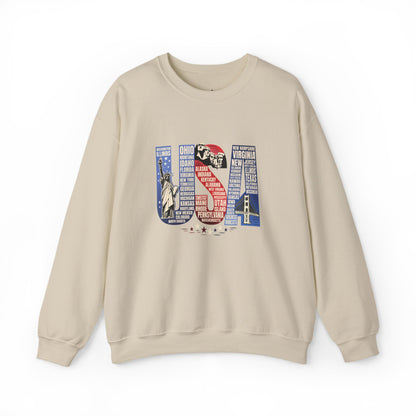 USA States Name Sweatshirt