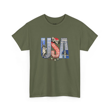 USA States Name T-Shirt