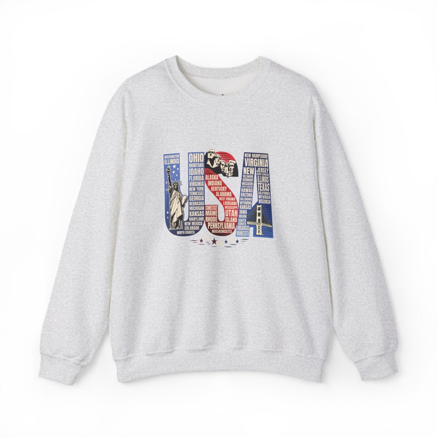 USA States Name Sweatshirt