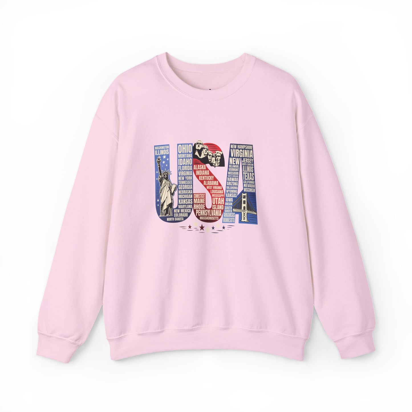 USA States Name Sweatshirt