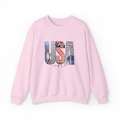 USA States Name Sweatshirt